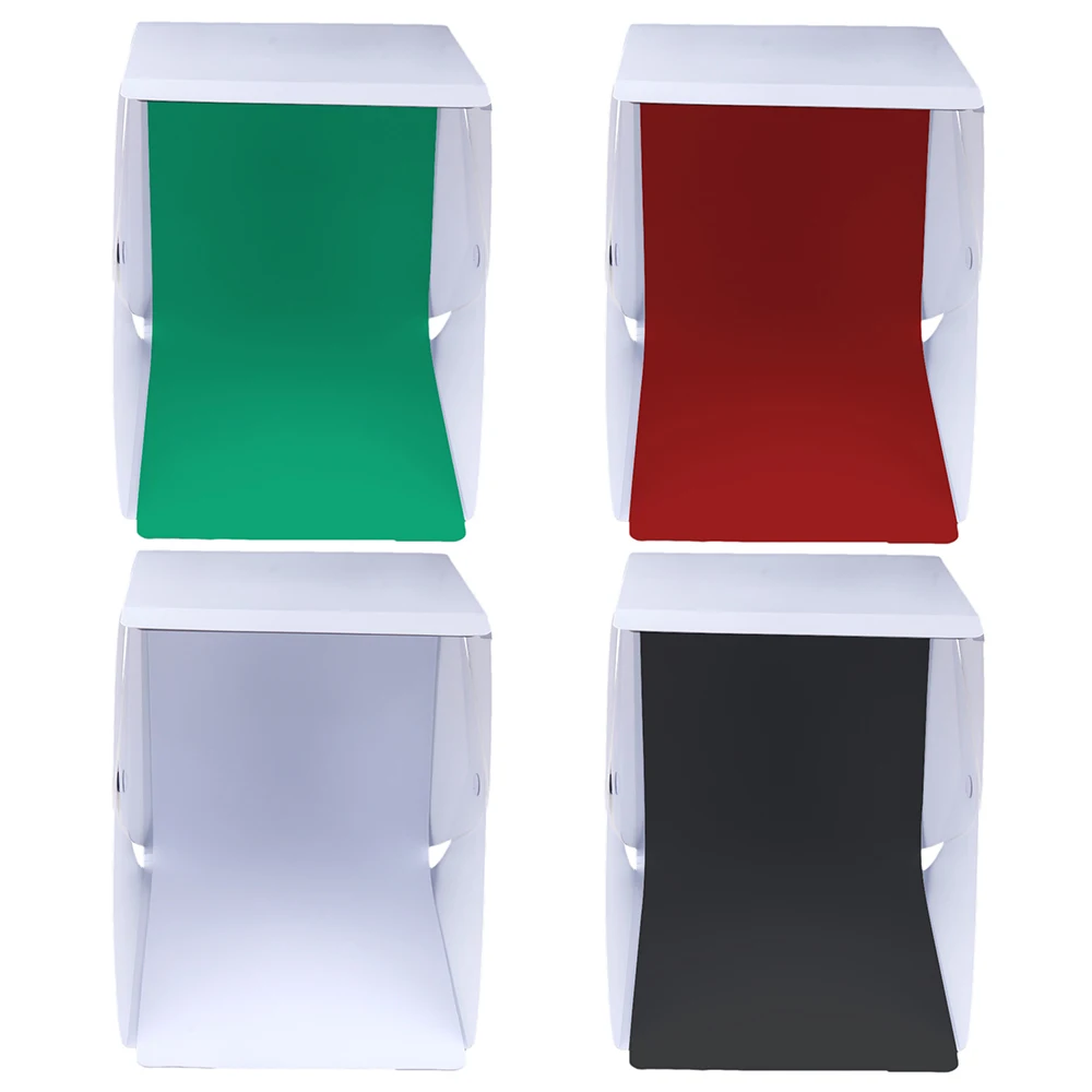 المحمولة البسيطة طوي استوديو الصور الفوتوغرافي Softbox ضوء غرفة مربع الطاولة اطلاق النار خيمة بنيت في مصباح ليد لينة مربع 22.6 سنتيمتر * 23*24 سنتيمت...