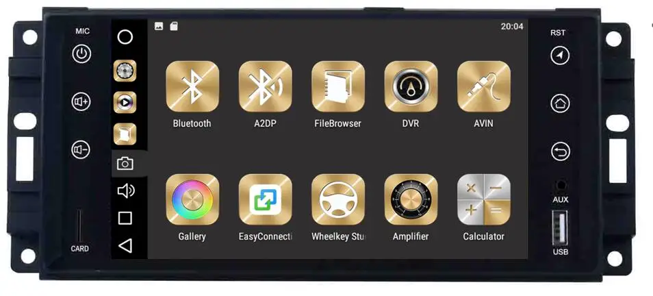 Cheap Android 9.1 HU Car Radio For JEEP COMMANDER/GRAND CHEROKEE  full touch GPS Navigation Car Multimedia Player with canbus 3
