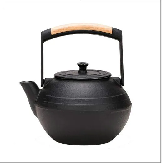 Small iron Teapot uncoated Traditional heating tool Cast iron teapot