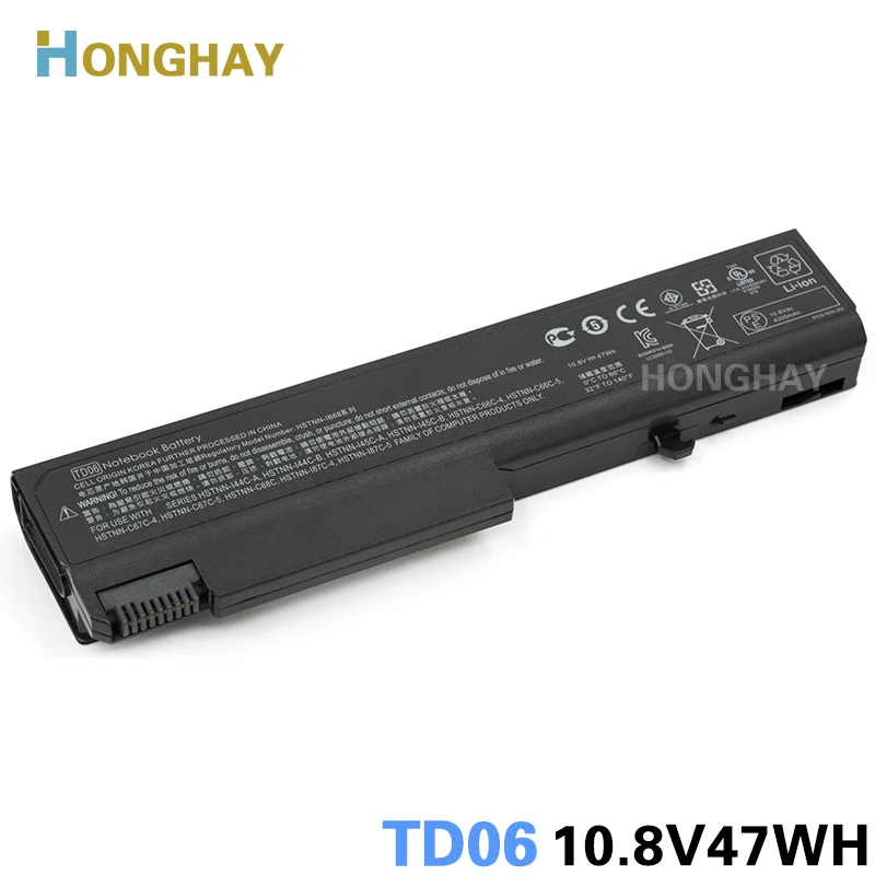 Оригинальный аккумулятор Honghay TD06 для ноутбука HP 6535B 6500B 6930p 6730B 6735B 6530B 8440P 8440 Вт 6440B
