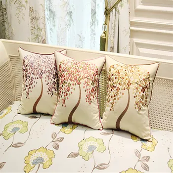 

free shipping classical tree throw Pillow with inner 45x45cm 18inch Pillow embroidery cushion pillow car sofa decorate