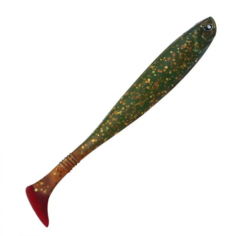 

LUSHAZER Soft T Tail Fish Lure PVC Artificial Fishing Worms Swimbait Tackle
