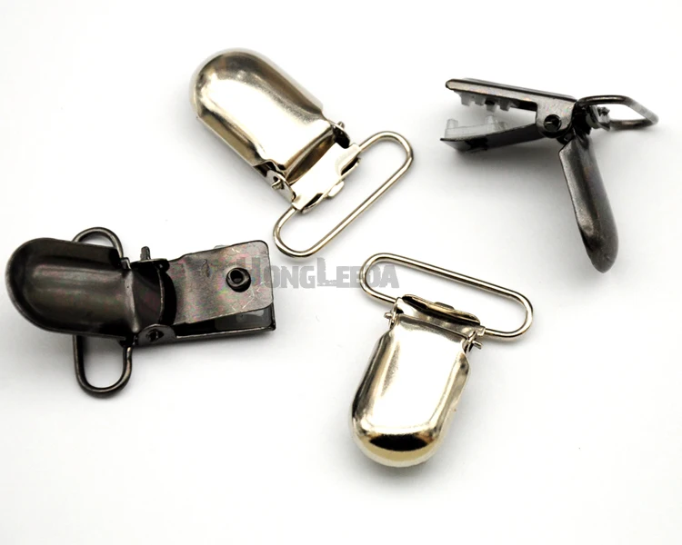 40pcs/lot 25mm 1inch metal suspender clip holder for trousers belt