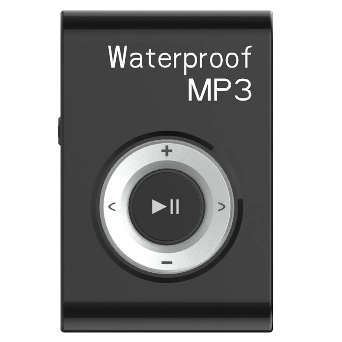 Черный 8G Водонепроницаемый клип MP3 портативный плавательный MP3 без потерь водонепроницаемый плеер - Цвет: Черный