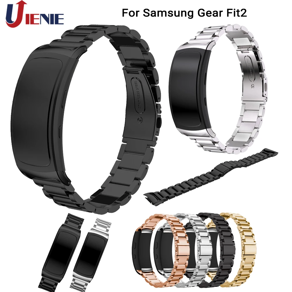 Ремешок из нержавеющей стали для Samsung Gear Fit 2 ремешок умных часов сменный Браслет