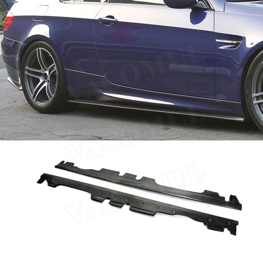 Боковые юбки из углеродного волокна, отделка багажника для BMW 3 серии E92 E93 M3 2008-2013, Защита бампера для автомобиля