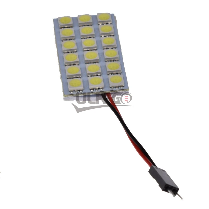 5X Feston (31 мм 42 мм) 2 адаптера 18 светодиосветодиодный 5050smd Автомобильная панель лампа