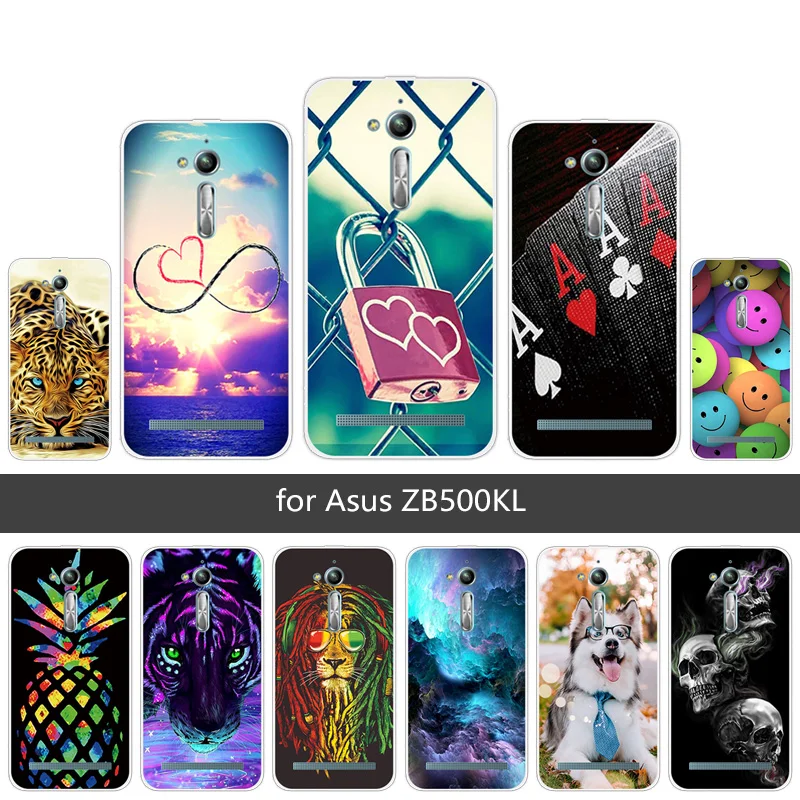 Чехол для телефона Asus Zenfone Go ZB500KG DIY окрашенный чехол из ТПУ прозрачный ZB500KL полная