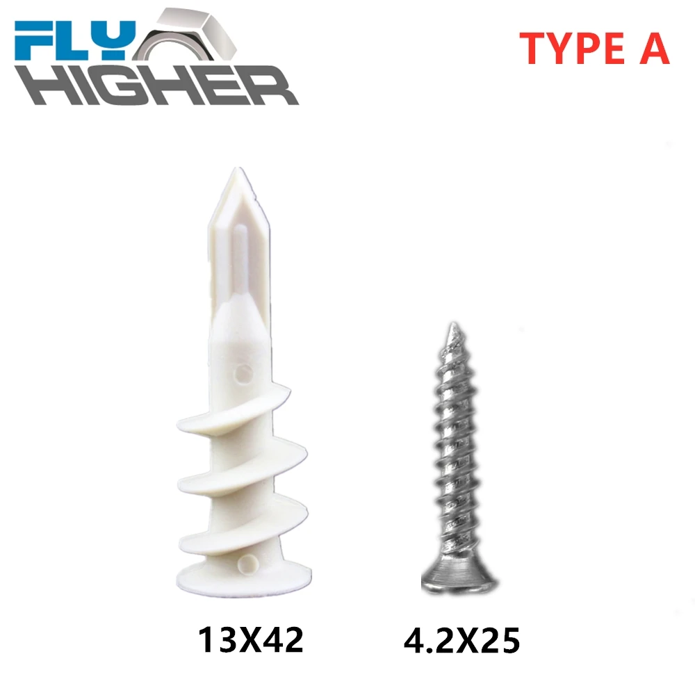 13x42 nylon Easy Anchor /Self Drilling Drywall Anchor / Wall Driller