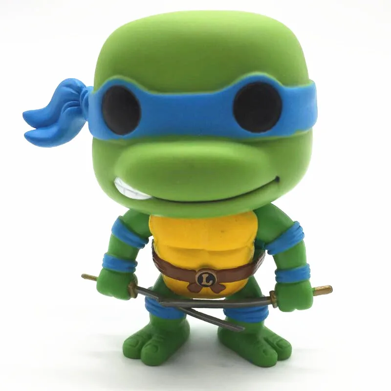 

FUNKO POP TMNT Leonardo Einstein Raphael Michelangelo Donatello Action Figure Toy Cartoon Digital Collection Model Toy