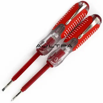 Best 120Pcs Electrical Tester Pen 2-In-1 Dual Head Screwdriver Voltage Detector Tool