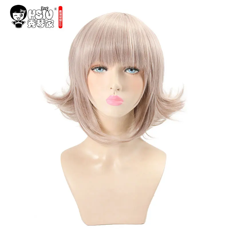 

HSIU Super DanganRonpa Cosplay Wig Chiaki Nanami Costume Play Woman Adult Wigs Halloween Anime Game Hair free shipping
