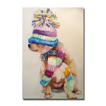 

Lovely Panda Painting Modern Decoration Wall Art Home Decor Pictures Handpainted Oil Painting Animail Canvas Large Size Art