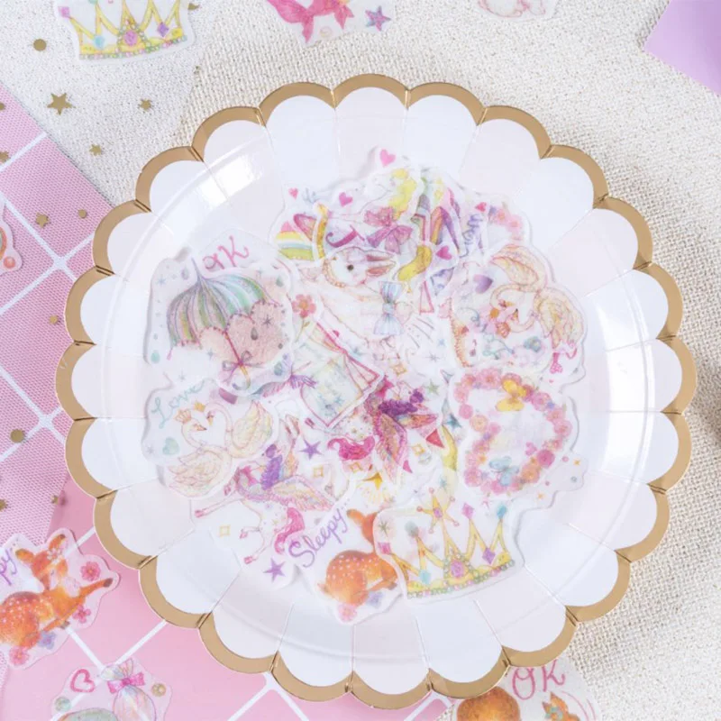 

40pcs/pack Lovely Colorful Cat Love Washi Sticker Kawaii Decoration Scrapbooking Sticker Diy Diary Album Adhesive Stationery