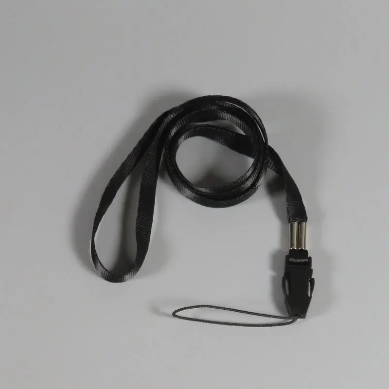 PCTONIC ремешок для мобильного телефона, цветной нейлоновый длинный 44 см шейный ремешок, веревка, съемный ремешок для камеры, чехол, брелок, съемный - Цвет: 4 Black 44cm