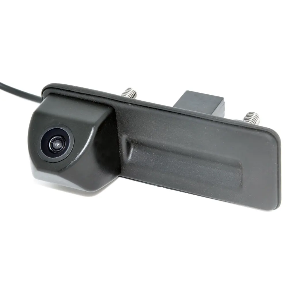 HD CCD Night viosn car trunk handle reverse parking rear view font b camera b font