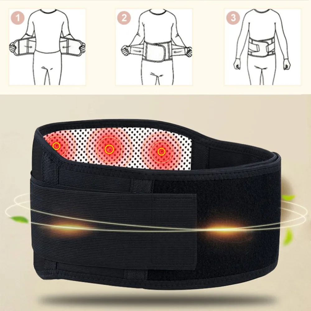 

Self-heating Warm Waist Back Support Belt Brace Protection Back Pain Relief Health Care Stress Relaxation Warm Waist Back