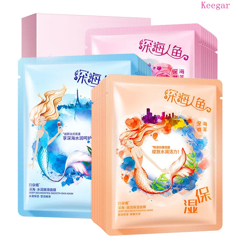 10 шт. увлажняющая маска для лица Bioaqua Deep sea отбеливающая питательная кожа против морщин Усадочные поры