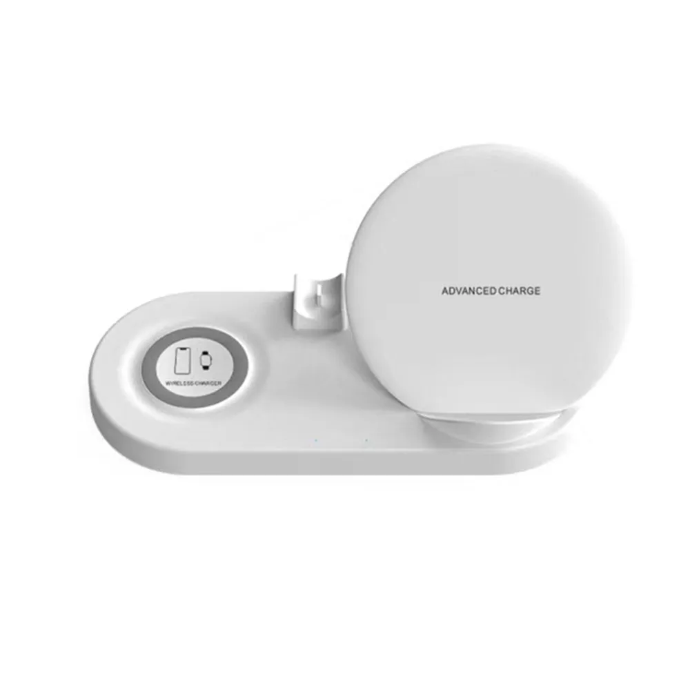 

5-in-1 Qi Wireless Fast Charging Dock for iPhone Android Phone Quick Charger Bracket Stand For Apple Watch 4 3 2 1 AirPods
