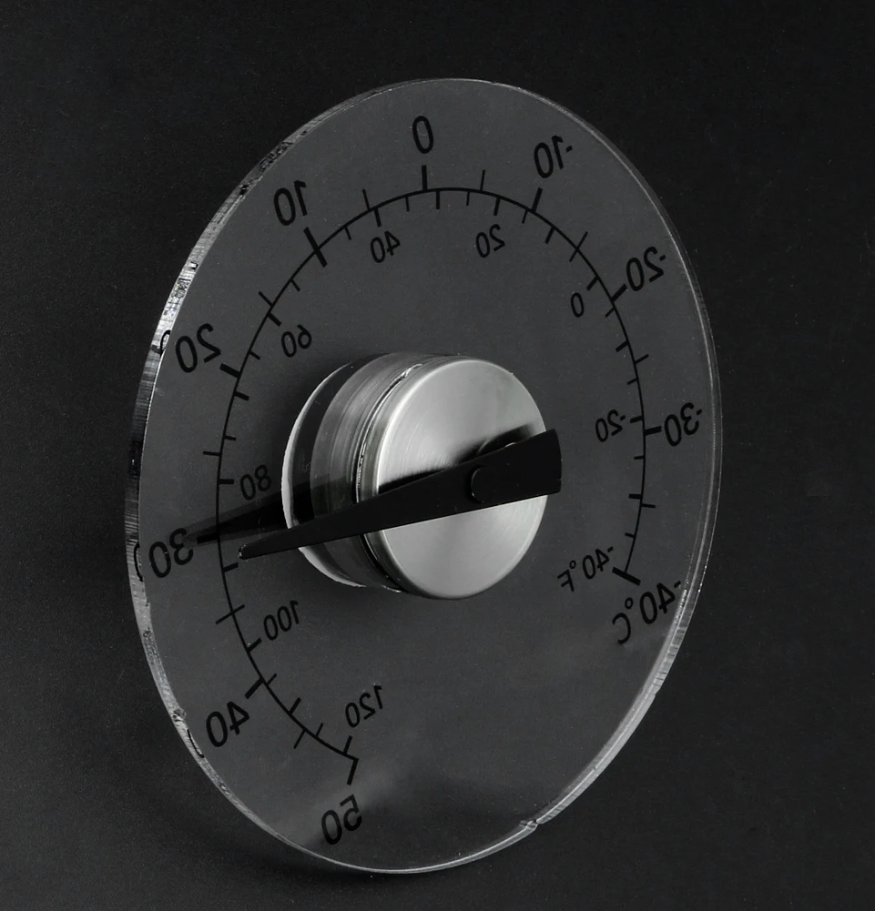 Круговой прозрачный наружный термометр для окна температура Метеостанция инструмент