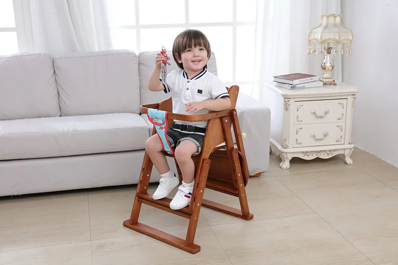 Детский обеденный стул, обеденный стол и стул должны быть дома из твердой древесины, обучающий стул, портативный складной