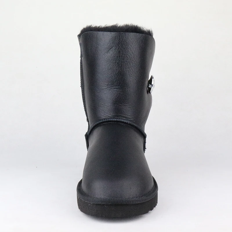 UVWP/высококачественные водонепроницаемые зимние ботинки из натуральной овечьей кожи; натуральный мех; шерсть; женские зимние ботинки;