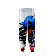 Соник теплый поп 3D Мода Высокое качество повседневные брюки тонкие