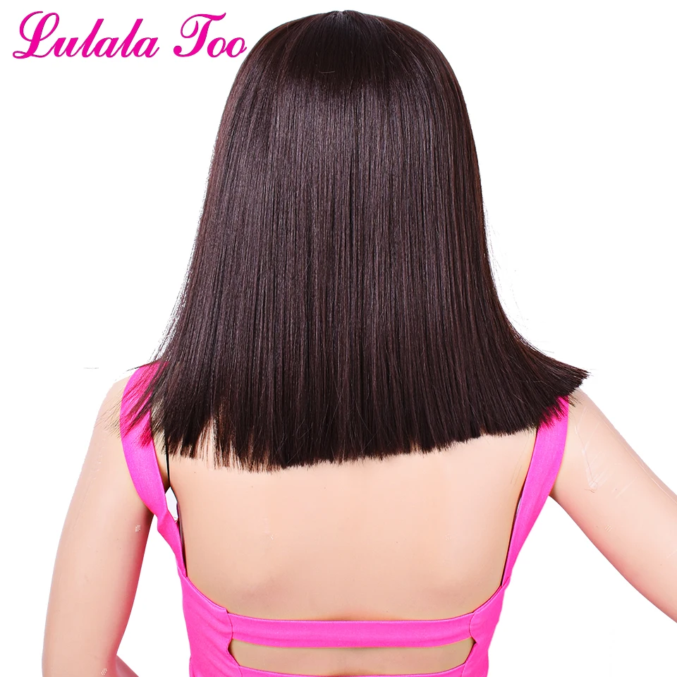 Black lace front wig
