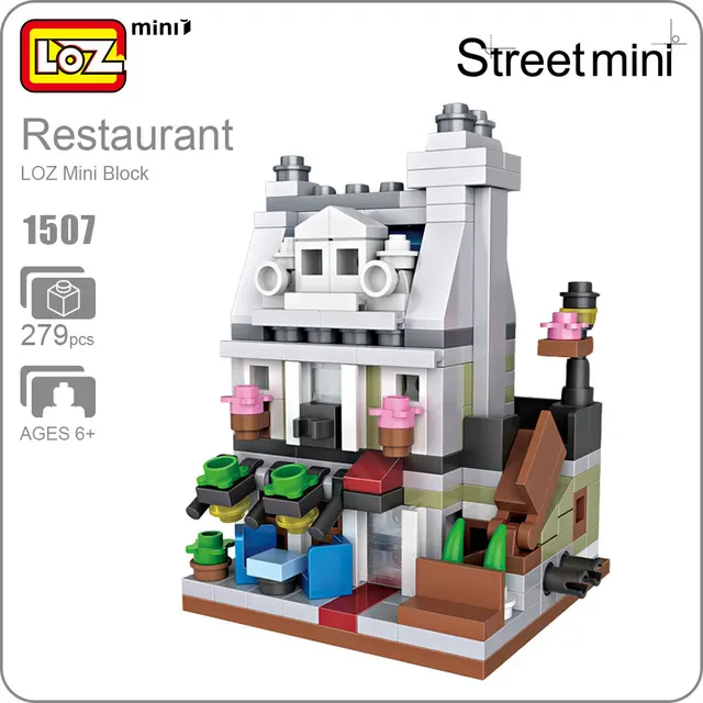 Loz Mini Blocks Kids Restaurant Toys For Children Street Loz Mini Blocks Kids Restaurant Toys For Children Street Building City Architecture Model Embly
