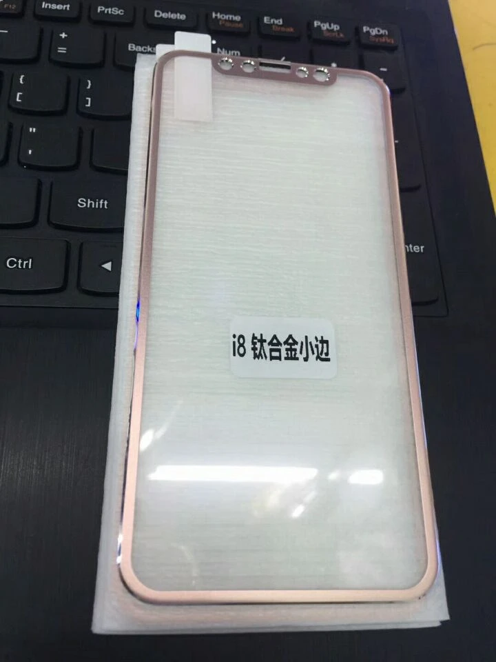 Закаленное стекло для iPhone 6 6s 7 8 Plus X 2.5D с изогнутыми краями пленка полным