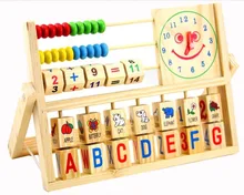 Multifunctional Cute Clock Face Children Early Educational Toys Calculation Literacy Frame Classic Toys for Kid Brithday Gifts