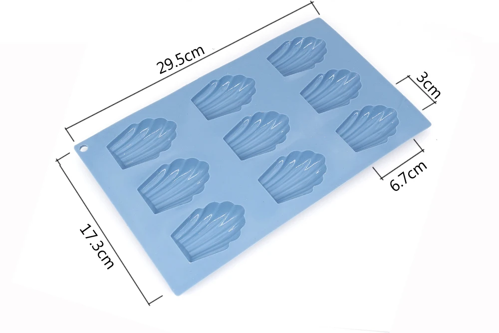 Силиконовая форма для торта Madeleine, инструмент для печенья, ручной работы, легко снимается, форма для печенья, печенья, шоколада, советы для выпечки
