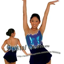 Красивые платья для катания на коньках для девочек с спандексом Изящные новые брендовые соревнования в фигурном катании платье на заказ DR2675