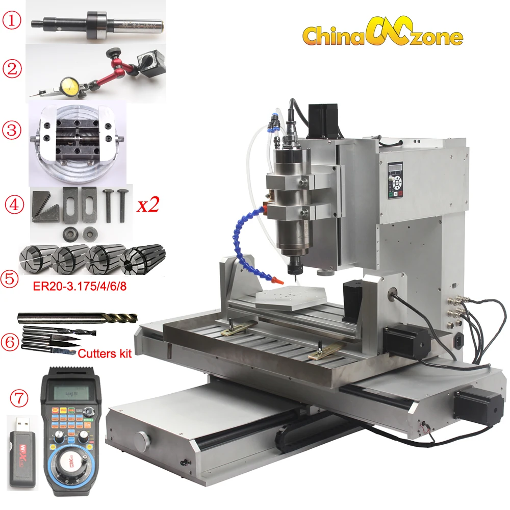 CNC 5 axis Router Engraving Machine CNC 6040 Mach3 USB Ball Screw CNC