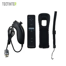 2 in 1 Remote Nunchuk Combo Built in MOTION PLUS for Nintend for Wii Controller Controle with Protective Silicone Case