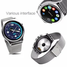 Bluetooth 4,0 SmartWatch herzfrequenz Smart Uhr Schrittzähler Uhr IPS Runde Bildschirm Leben Wasserdicht Für Android iOS