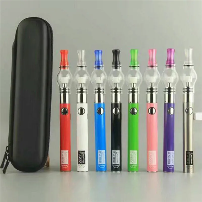 UGO V II электронные сигареты Kit Батарея 650/900 мАч воск Глобус Стекло распылитель Micro USB зарядка