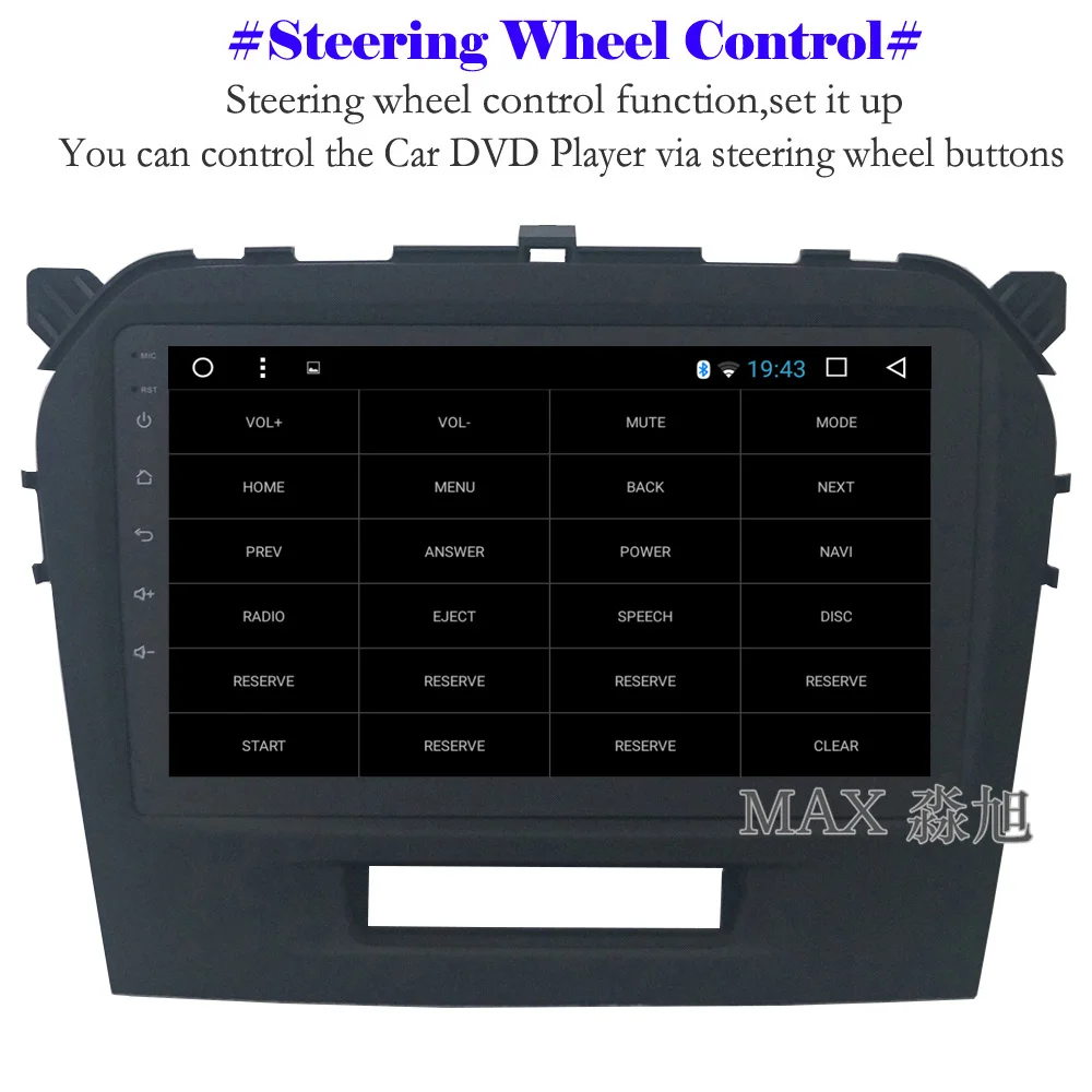 Best MAX 2.5D IPS Screen Android 8.1 Car dvd For Suzuki Grand Vitara 2015 2016 2017 Radio RDS Bluetooth 4G WiFi SWC GPS  Free Map 4