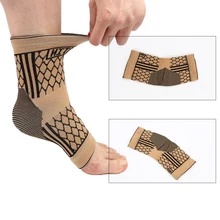 Высокая эластичная повязка на лодыжку компрессионная дышащая спортивная защита для лодыжки баскетбольная футбольная фиксирующая поддержка лодыжки