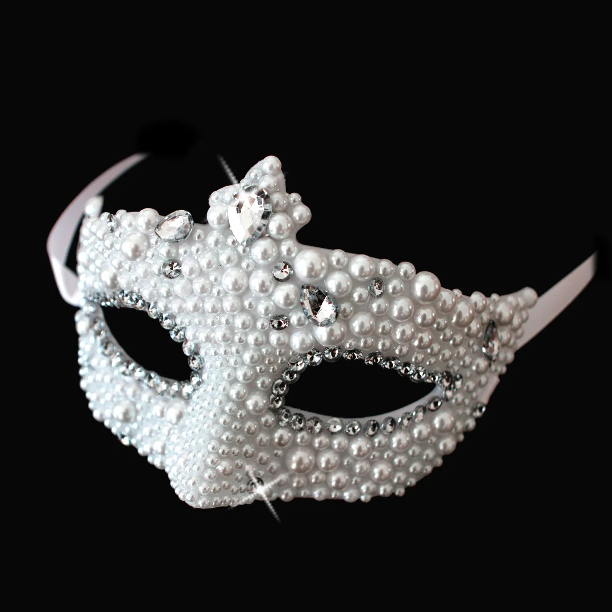 Rhinestone mask luxury diamond masquerade masks princess bride mask