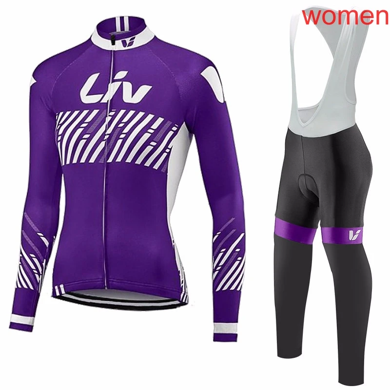 

2018 cycling jersey Women Liv long sleeve/Short Sleeves/Sleeveless Breathable Quick dry bib pants sets accept mix size 12508L