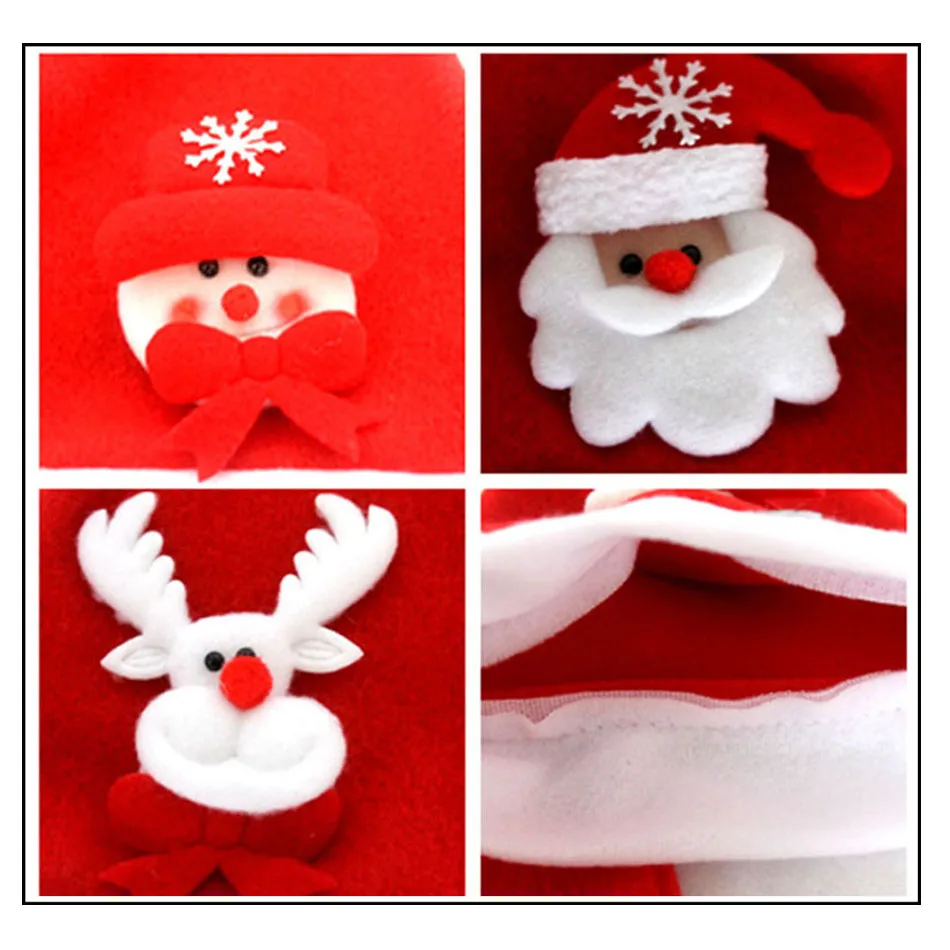 Kids Christmas Santa hat Claus Snowman Elk Reindeer Snowflakes Hats Navidad natal Hat For Children Adult natale new Year gifts