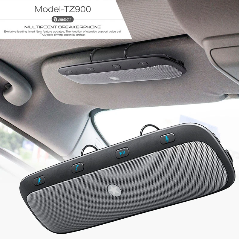 

10M Wireless Bluetooth Handsfree Car Kit Speakerphone Audio Music Speaker for iPhone samsung Smartphones Car Bluetooth Handsfree