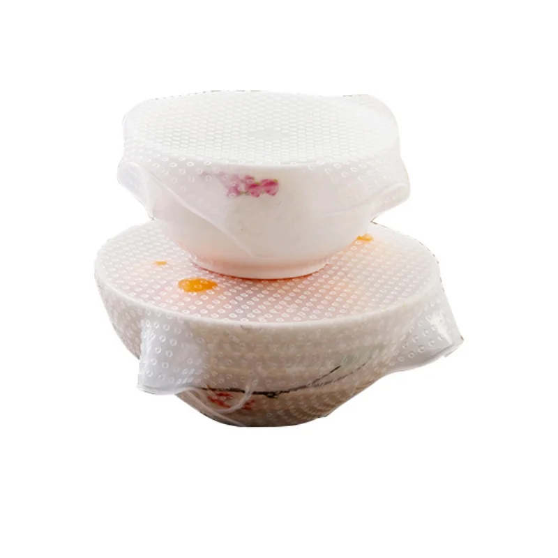 4 шт. многофункциональная пищевая пластиковая обертка многоразовая обертка для сохранения свежести сарана кухонные инструменты силиконовая пищевая обертка s Seal Cover Pad