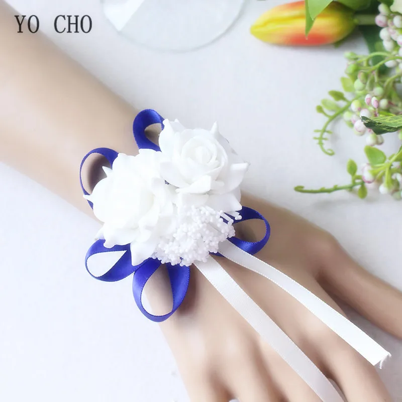 wrist corsage bracelet band bridesmaids flowers (102)