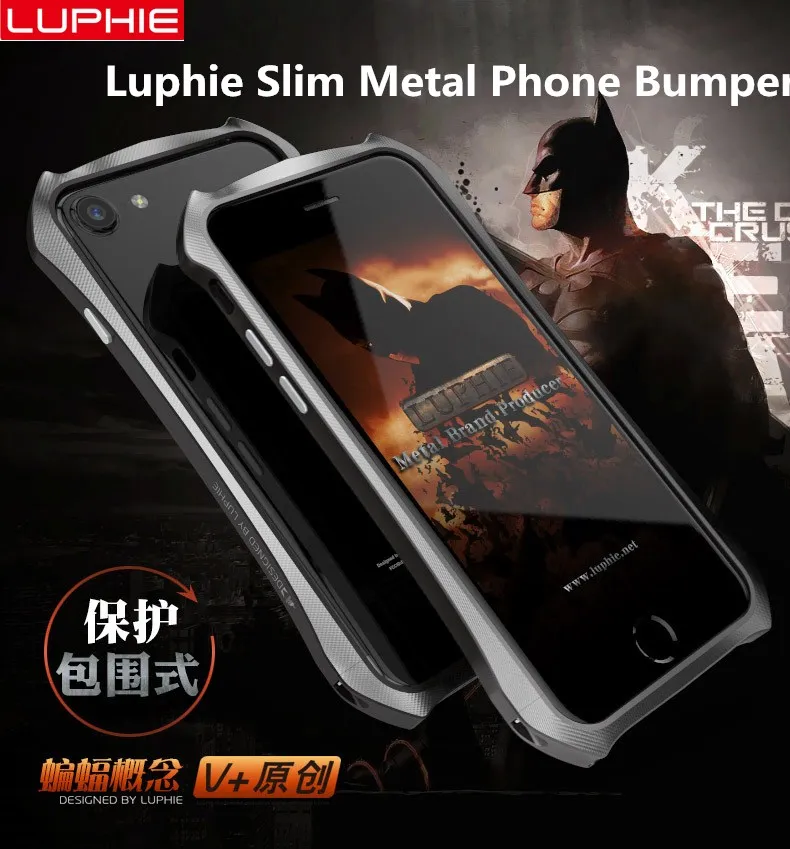 

New For iPhone 7 7 Plus Luphie slim Metal phone Bumper Case for iPhone 6 6S 6 Plus Aluminum Bumper Frame Cover