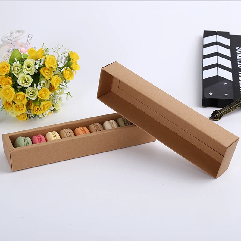 

10pcs Cookie Package the Happy Everyday Spot for Macarons Box, Cake box, Chocolate, Muffin Biscuits Box 24x4.5x4cm wholesale