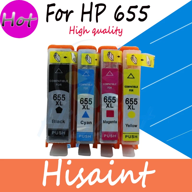 (Hisaint) совместимый принтер чернильные картриджи для hp 655 чернильный картридж Deskjet