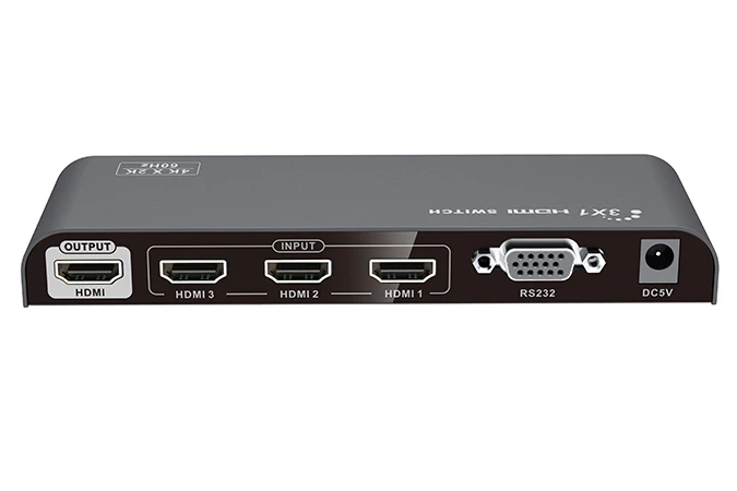 

1pcs/Lot 3 x 1 HDMI Switch with 4K*2K@60Hz, HDMI 3-input 1-output, 3 to 1 HDMI video converter, With RS232 port, Free shipping