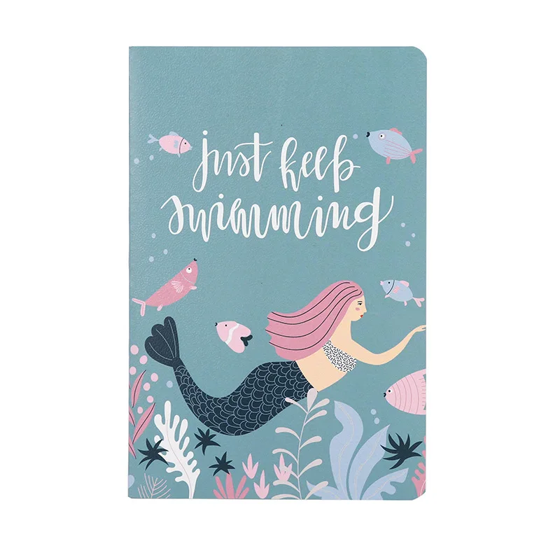 

Mermaid Series Print DIY Memo Pad Soft Cover Mini Notebook Exercise Book Diary Pocket Notepad Promotional Gift Stationery